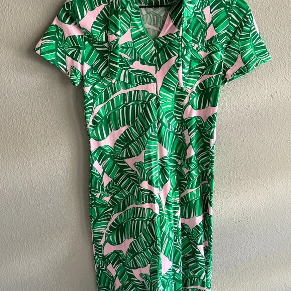 NWT Lilly Pulitzer Hallie Short Sleeve Dress - Conch Shell Pink - Picture 4 of 7